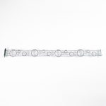 BRACCIALE PENTAGRAMMA ORO BIANCO CON DIAMANTI